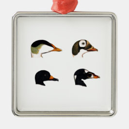 Ornamento De Metal Logotipo dos patos de mar