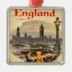 Ornamento De Metal London England Vintage Style Big Ben
