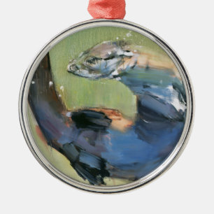 Ornamento De Metal Lontra 2003
