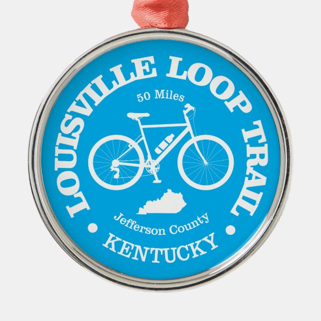 Ornamento De Metal Loop Louisville (ciclismo) (Frente)