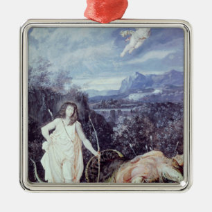 Ornamento De Metal Louis XIV como Apollo, assassino do pitão