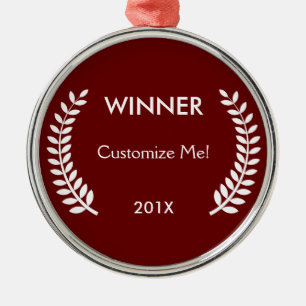 Ornamento De Metal Louros feitos sob encomenda do vencedor