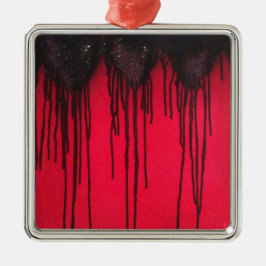 Ornamento De Metal Love Bleeds Black