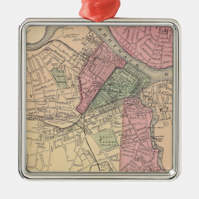 Ornamento De Metal Lowell (Frente)