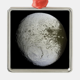 Ornamento De Metal Lua de Saturno Iapetus 2