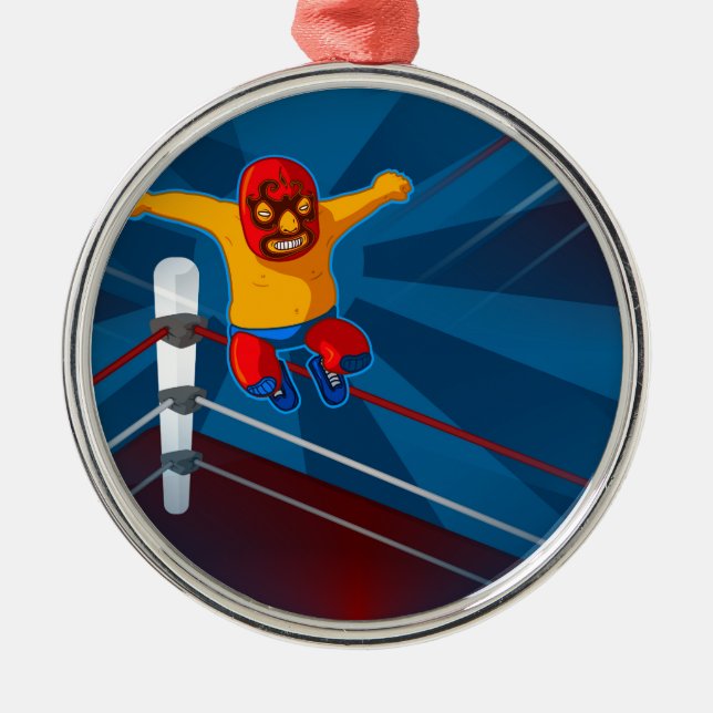 Ornamento De Metal luchador (Frente)