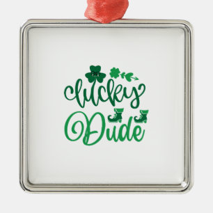 Ornamento De Metal Lucky Dude