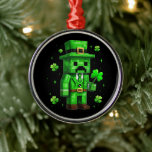 Ornamento De Metal Lucky Leprechaun Funny St Patrick's Day Video Game<br><div class="desc">Lucky Leprechaun Funny St Patrick's Day Video Game</div>