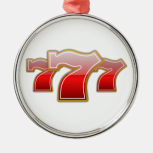 Ornamento De Metal Lucky Sevens - Loja de Máquina