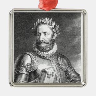 Ornamento De Metal Luiz Vaz de Camoes gravado por B. Roger