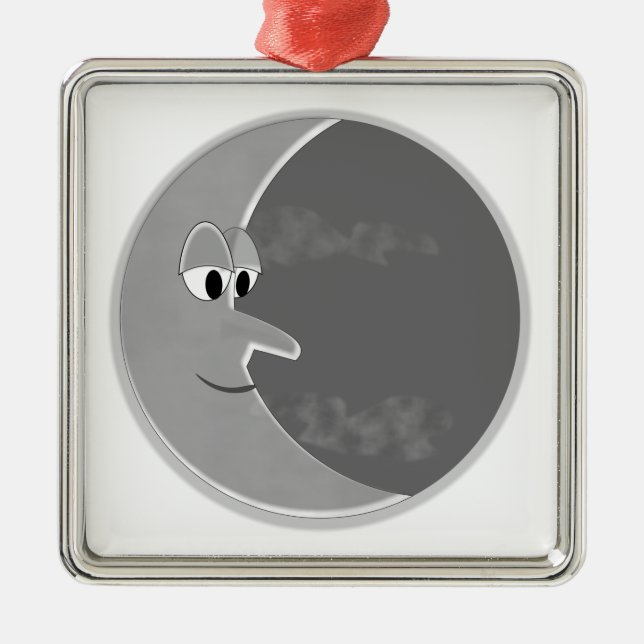 Ornamento De Metal Luna (Frente)