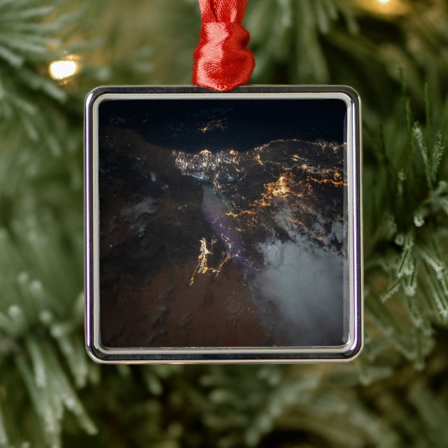 Ornamento De Metal Luzes Da Cidade De Jazan E Seus Subúrbios (Árvore)