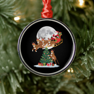 Ornamento De Metal Luzes de árvore de Natal Palhaço do Papai Noel mon