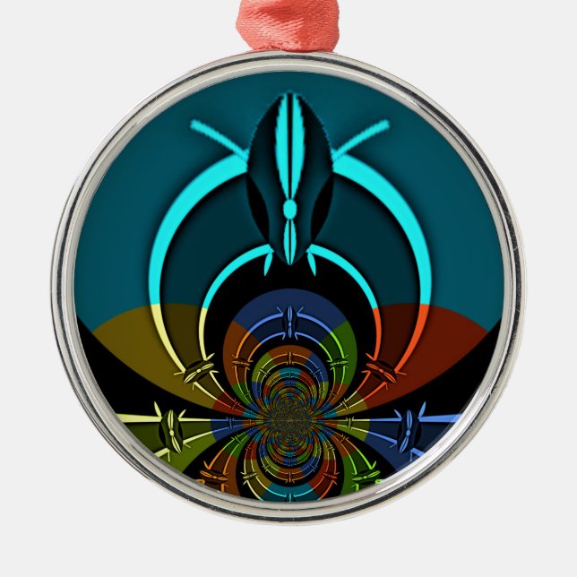 Ornamento De Metal Maasai Colors Hakuna Matata (Frente)