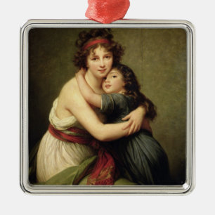Ornamento De Metal Madame Vigee-Lebrun e sua filha