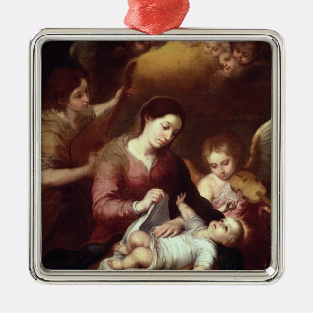 Ornamento De Metal Madonna (Frente)