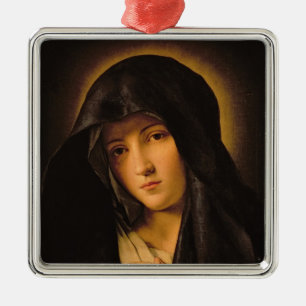 Ornamento De Metal Madonna