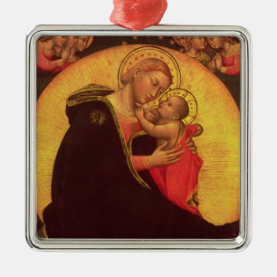Ornamento De Metal Madonna da humildade, 1390-1400