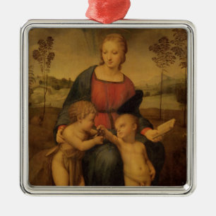 Ornamento De Metal Madonna do Goldfinch, c.1506