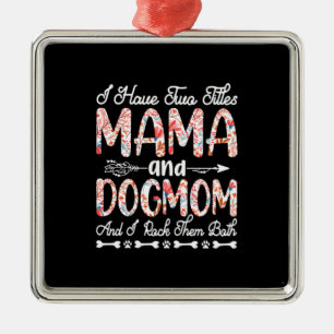 Ornamento De Metal Madre Art Mamãe E Cachorro Mãe Aniversário