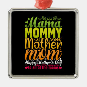 Ornamento De Metal Mãe Mamãe