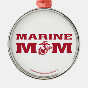 Ornamento De Metal Mãe Marinha