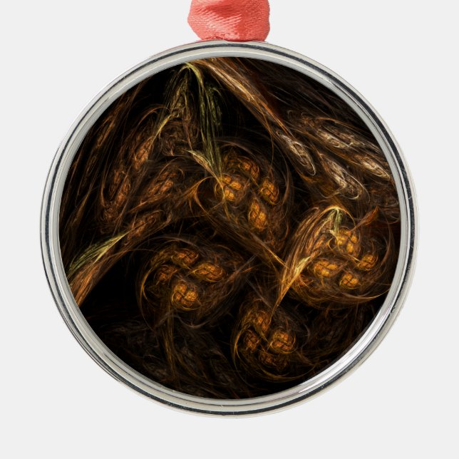 Ornamento De Metal Mãe Terra Abstrato de Arte (Frente)