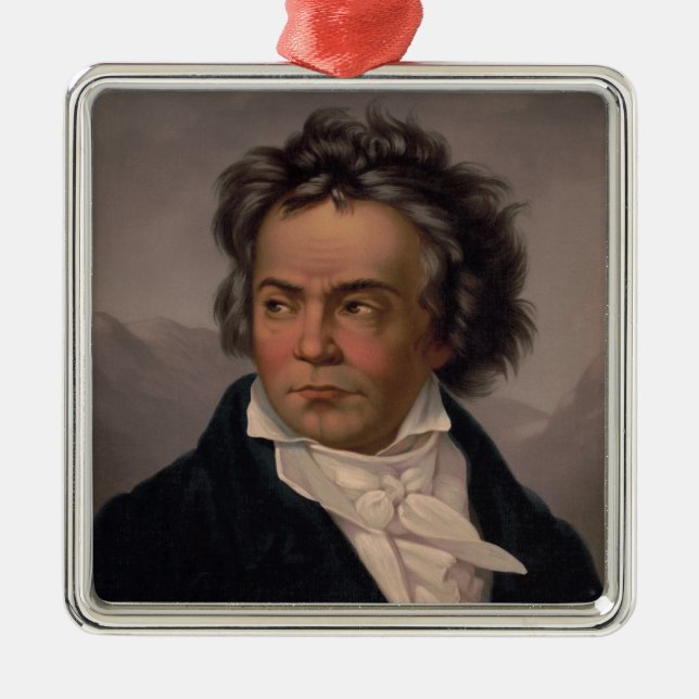 Ornamento De Metal Maestro Ludwig Beethoven Sinfonia Music Composer (Frente)