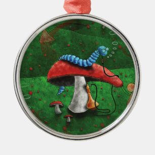 Ornamento De Metal Magic Mushroom
