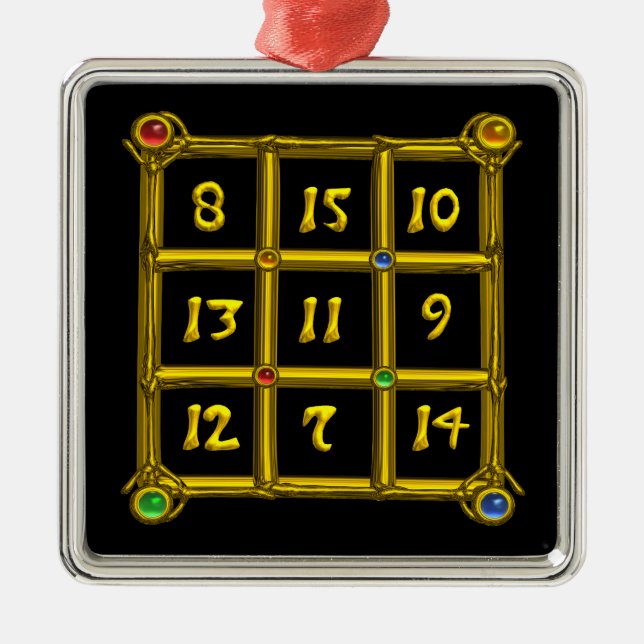 ORNAMENTO DE METAL MAGIC SQUARE 33 (Frente)