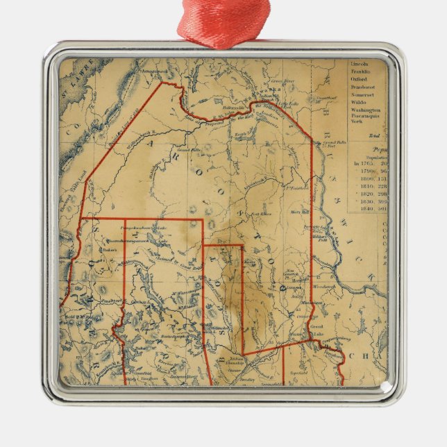 Ornamento De Metal Maine 18 (Frente)