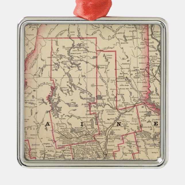 Ornamento De Metal Maine 6 (Frente)