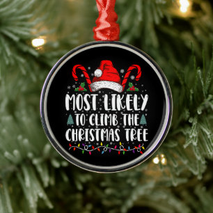 Ornamento De Metal Mais Propenso a Subir a Árvore de Natal Natal