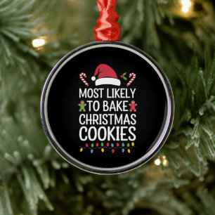 Ornamento De Metal Mais Provável A Assar De Biscoitos De Natal Engraç