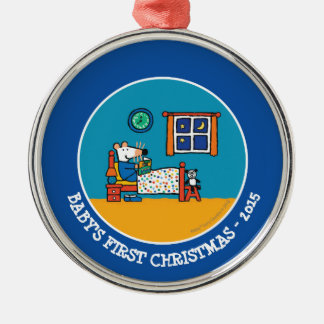 Ornamento De Metal Maisy Ready for Bed Blue Pajamas