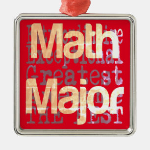Ornamento De Metal Major Extraordinário de Matemática