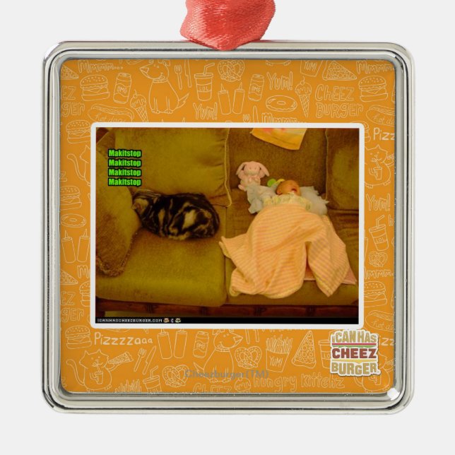 Ornamento De Metal Makitstop (Frente)