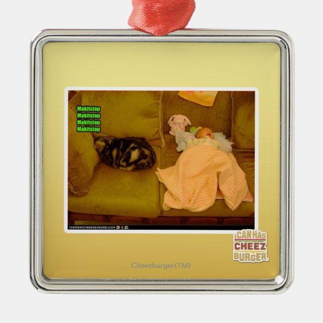 Ornamento De Metal Makitstop (Frente)