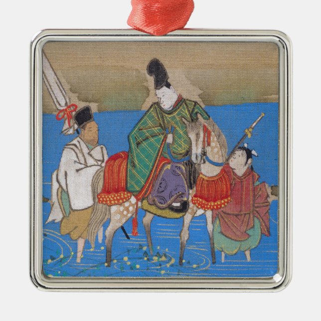 Ornamento De Metal Male Courtier no Rio Horseback (1839) (Frente)