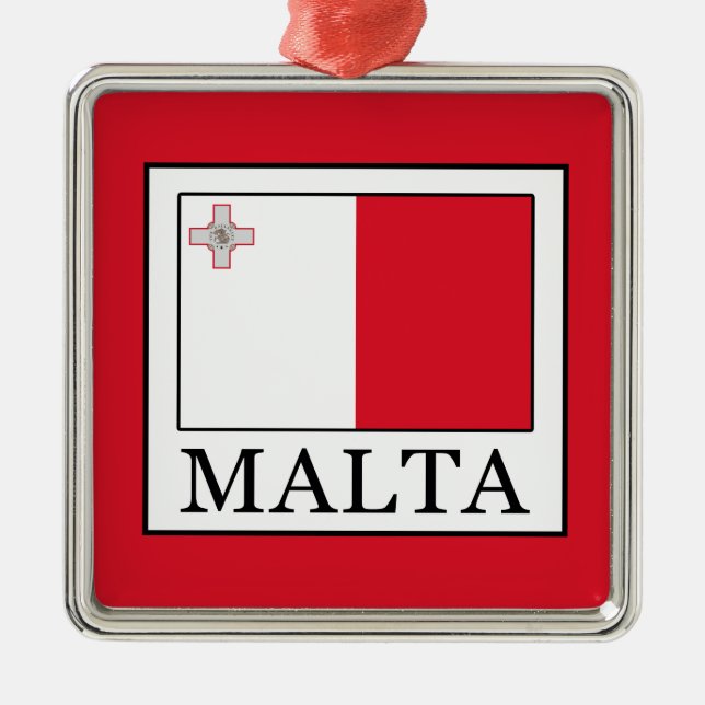 Ornamento De Metal Malta (Frente)