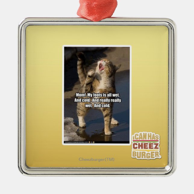 Ornamento De Metal Mamã! (Frente)