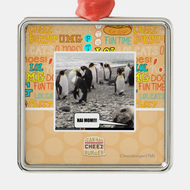 ORNAMENTO DE METAL MAMÃ DE HAI!!! (Frente)