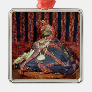 Ornamento De Metal Mamã peruana do cemitério de Paracas