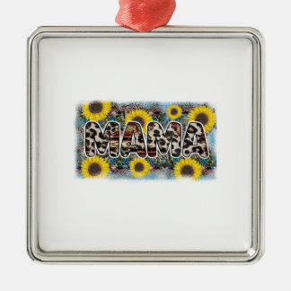 Ornamento De Metal Mama Sunflower