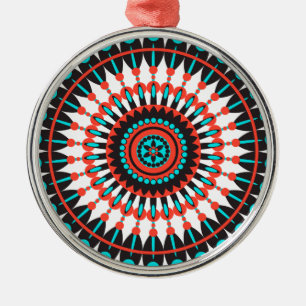Ornamento De Metal Mandala Americana Nativa