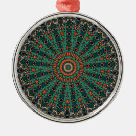 Ornamento De Metal Mandala Ornament