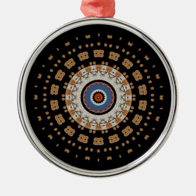 Ornamento De Metal Mandala Ornament (Frente)