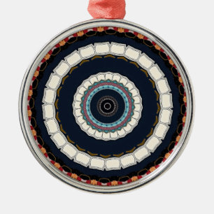 Ornamento De Metal Mandala Ornament