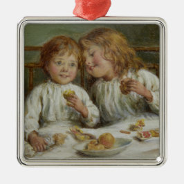 Ornamento De Metal Manhã de Natal (por Joseph Clark)