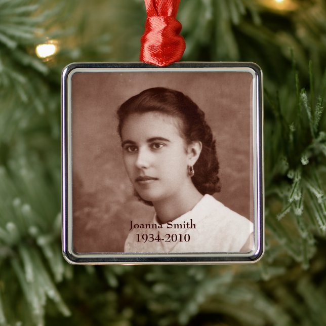 Ornamento De Metal Manutenção de Fotografias Personalizada (Árvore)